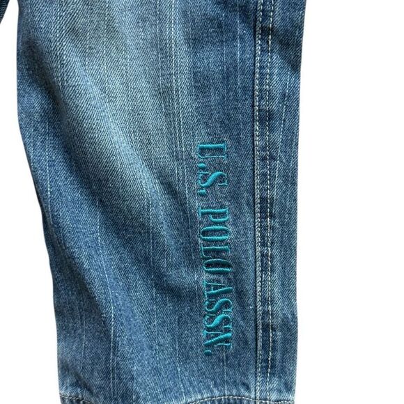 Toddler Boys Vintage US Polo Assn Embroidered Light Wash Jeans - Sz 3T - Picture 2 of 3